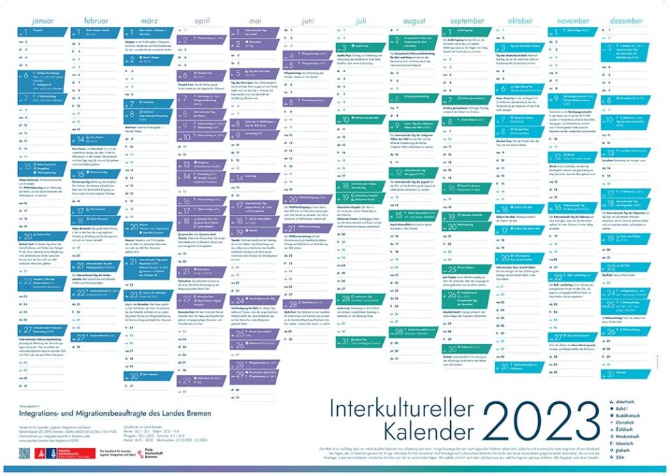 Interkultureller Kalender 2025 Kaufen 